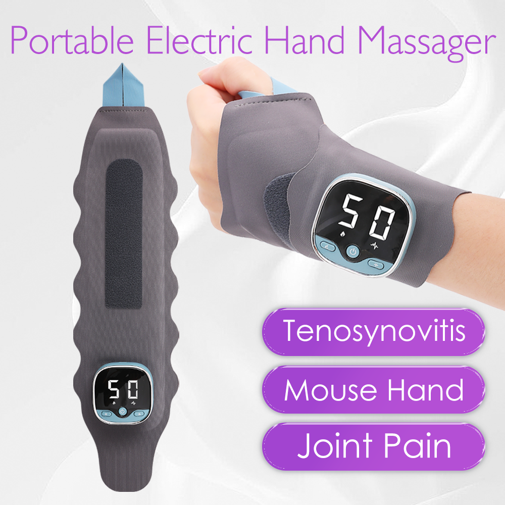 2-in-1 EMS & TENS Wrist & Hand Massager –  Targeted Pain Relief & Muscle Recovery