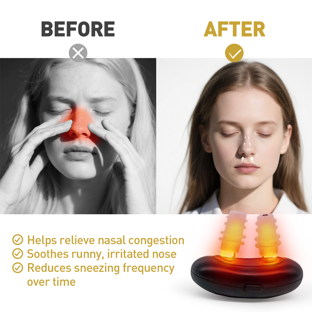SooRadiant Red Light Nasal Soother – Portable 650nm LED Nasal Therapy Device