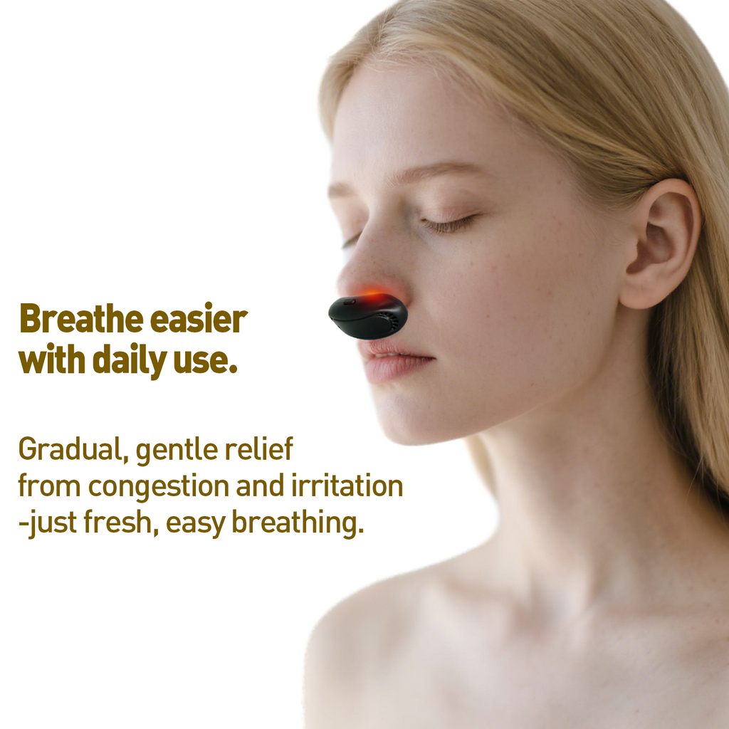 SooRadiant Red Light Nasal Soother – Portable 650nm LED Nasal Therapy Device