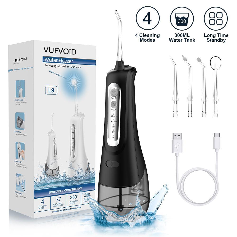 Cordless Water Flosser with DIY Mode,4 Nozzles, Portable