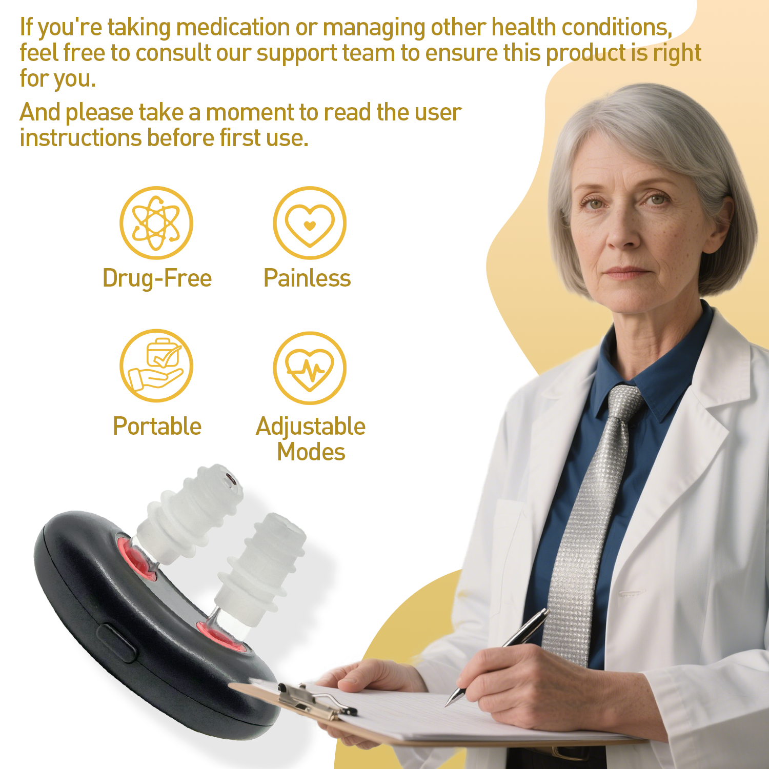 SooRadiant Red Light Nasal Soother – Portable 650nm LED Nasal Therapy Device