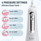 Cordless Water Flosser — Portable Oral Irrigator, 4 Nozzles & DIY Mode