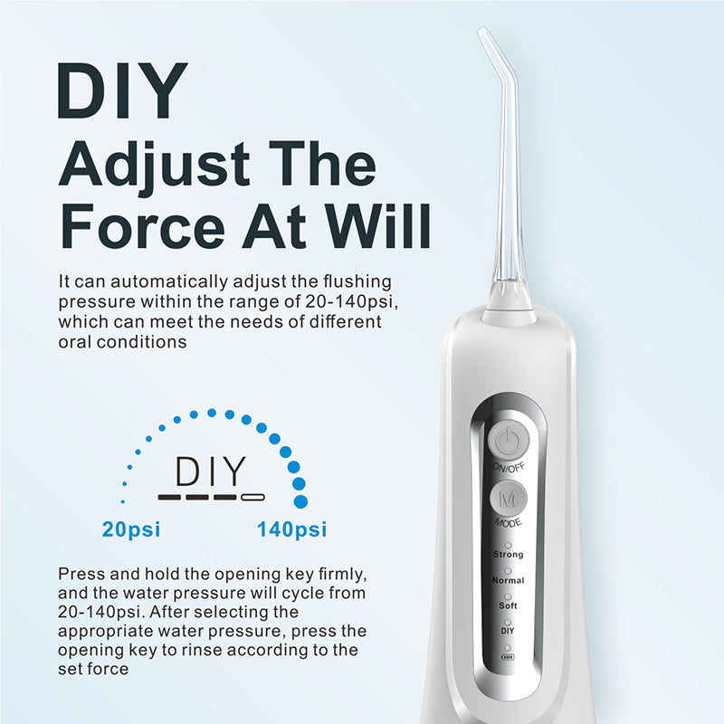 Cordless Water Flosser with DIY Mode,4 Nozzles, Portable