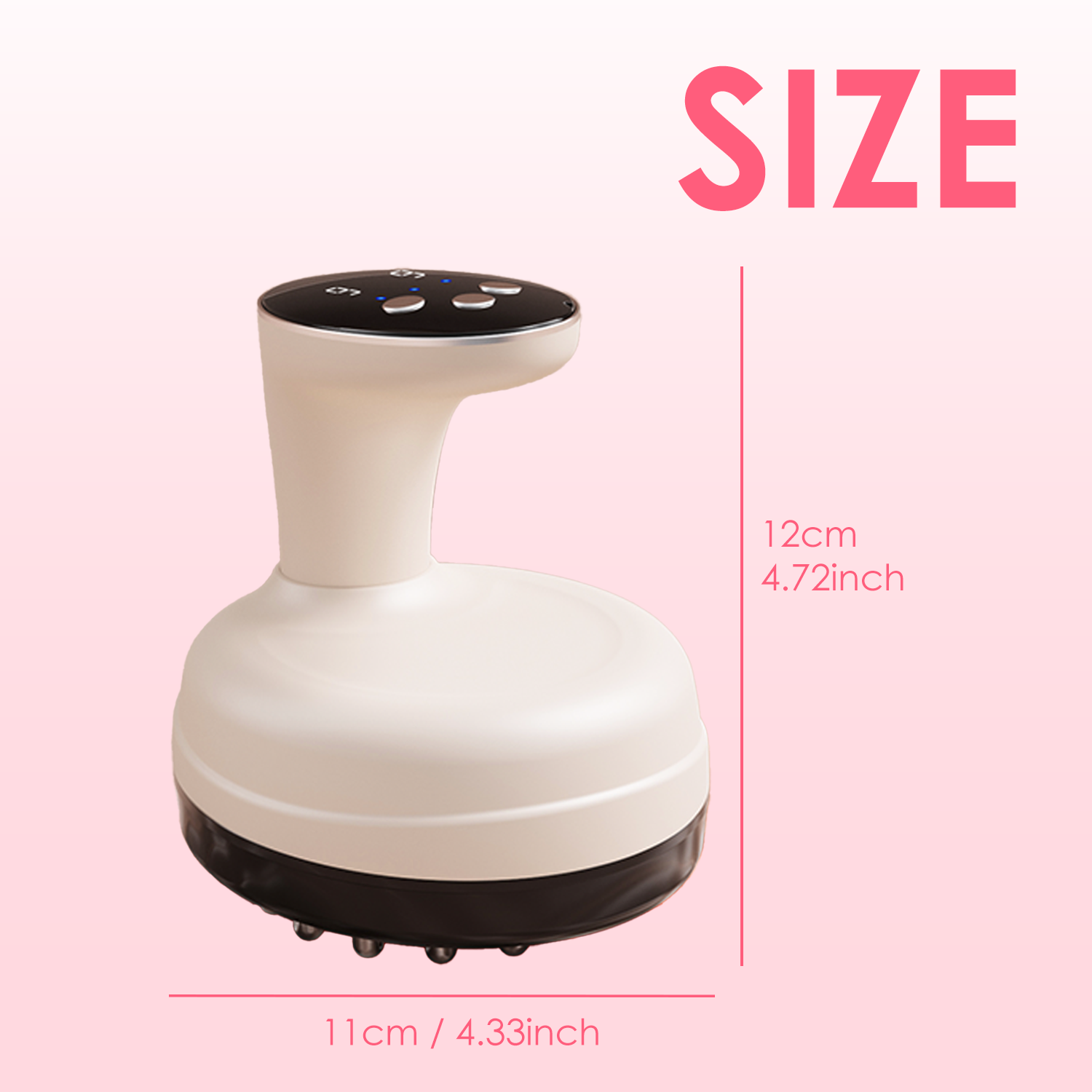 VUFVOID Upgraded  Electric Handheld Massager with STIM Heat and Vibration, Drainage & Anti Swelling GuaSha Tool For Belly Legs Full Body, Gift for Mom